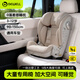 Bewell汽車(chē)用大童安全座椅3歲以上-12歲兒童車(chē)載增高墊寶寶便攜式坐椅 霽灰棕MAX【通用車(chē)型