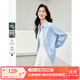 梵希蔓芥末黃百搭高級感春日襯衫女2025年春季新款寬松顯瘦上衣 M5889 淺藍色 M