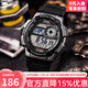卡西歐手表男十年電力復古小方塊時(shí)尚潮流防水夜光運動(dòng)大表盤(pán)數顯手表 AE-1000W-1B（主推）