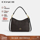 蔻馳（COACH）【品牌直供】女士LAUREL31中號手提單肩斜挎流浪包深棕色CV975