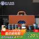 蘇氏陶瓷（SUSHI CERAMICS）國禮藍黛鎏銀三才蓋碗大套組功夫茶具非遺大師鄭文強作品國家補貼
