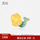 周大生腕美海洋系列黃金珍珠轉(zhuǎn)運(yùn)珠熒光琺瑯美人魚尾生日禮物送女友 美人魚轉(zhuǎn)運(yùn)珠(不配皮繩和熒光燈)1.1g