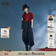 日著(zhù)原創(chuàng  )設計女裝2024夏季新款黑色高級感小眾寬松薄款背帶褲子女 童年黑 S