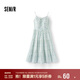森馬（Semir）連衣裙女設(shè)計感肌理浪漫2025夏季甜美花邊碎花吊帶裙107425114051