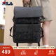 斐樂(lè )FILA官方男士背包【黑武士】雙肩包防潑水老花輕便大容量電腦包 正黑色-BK XS