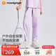 moodytiger兒童褲子拒水耐磨夏季男童長(cháng)褲彈力寬松高彈女童長(cháng)褲戶(hù)外防蚊褲
