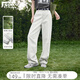 對白時(shí)髦隨性彎刀褲牛仔褲女2025夏季新款高級感氣質(zhì)通勤百搭長(cháng)褲 灰白色 27
