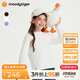 moodytiger女童長(cháng)袖T恤高彈透氣秋冬季兒童T恤圓領(lǐng)插肩童裝戶(hù)外休閑運動(dòng)上衣