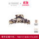 亞歷山大（ALEXANDRE DE PARIS）歐美風(fēng)抓夾極簡(jiǎn)鯊魚(yú)夾慵懶穿搭發(fā)夾7706生日禮物女士 G琥珀色大號