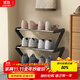 安爾雅簡(jiǎn)易鞋架多層家用門(mén)口創(chuàng  )意Z型鞋架子多層防塵鞋柜 鋼管款3層小號