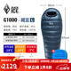 黑冰（BLACKICE）羽絨睡袋戶(hù)外G400G700G1000G1300鵝絨露營(yíng)超輕睡袋可拼接情侶睡袋 G1000藏藍L(零下14度)2024新標準