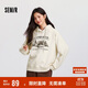 森馬（Semir）地理系列衛衣女冬季圖案插肩袖加絨連帽上衣101724116010
