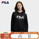 FILA斐樂(lè )官方女子連帽衛衣2025秋冬休閑舒適LOGO針織長(cháng)袖上衣