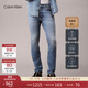 Calvin KleinJeans25早秋新款男士美式休閑通勤ck修身微彈淺色洗水牛仔褲 XQE-牛仔淺藍 33