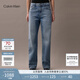 Calvin KleinJeans【復(fù)刻90系列】25春夏女士ck淺色復(fù)古直筒牛仔褲47B908G