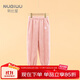 努比屋兒童家居褲女童秋冬季珊瑚絨加絨睡褲男童居家睡衣中大童褲子