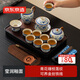 京東京造整套茶具 青花汝窯功夫茶具套裝青花纏枝蓮19件套家用茶具