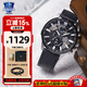 卡西歐（CASIO）手表男EDIFICE系列防水商務(wù)男表日韓表送男友生日禮物學(xué)生送人 EFR-303L-1A黑盤皮帶