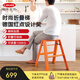 利快梯子家用梯人字梯帶扶手穩固折疊梯子高承重紅點(diǎn)獎 二層梯 橙