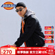 dickies拼接多口袋撞色夾棉厚外套 男式潮流夾克  9463 黑色 XL