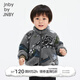 jnby by JNBY[江南布衣嬰童]冬針織外套羊羔毛舒適保暖男女童嬰兒YNBA10870 066灰色系多彩混雜色 100 cm