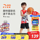 安踏兒童套裝男小童裝2025年夏季速干籃球服套裝奧特曼聯名背心短褲 純凈白/基礎黑-1 120 cm