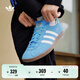 adidas「T頭鞋」STADT經(jīng)典時(shí)尚薄底運動(dòng)板鞋男女阿迪達斯三葉草   藍色/亮白/漢玉白   37