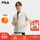 FILA 斐樂(lè )官方男子針織長(cháng)袖外套2025秋季新款時(shí)尚休閑商務(wù)行政棒球服 【加絨】雅灰-GY M 170/92A/M