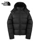 The North Face北面羽絨服女戶(hù)外保暖高蓬鵝絨防潑8ENC 黑色/JK3 M