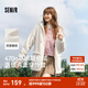 森馬（Semir）外套女仿羊羔毛搖粒絨雙面穿連帽舒暖重磅寬松夾克2024冬季新款 奶白10501 L 165/88A