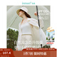 茵曼章若楠同款UPF100+原紗開(kāi)衫女裝防曬衣薄款襯衫2025夏季新品外套 防曬襯衫-奶油白 M