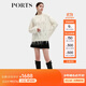 PORTS寶姿女裝秋季新款流蘇設計感羊毛衫ALD9K405NKW006 奶白色 M L