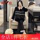 雅鹿金絲絨睡衣女春秋季長(cháng)袖2025新款網(wǎng)紅黑色Ins風(fēng)冬家居服套裝 CM 740 黑色 M