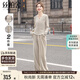 絲柏舍時(shí)尚運動(dòng)套裝女2025秋裝新款假兩件上衣搭長(cháng)款褲子兩件套
