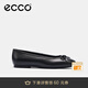 愛(ài)步（ECCO）芭蕾舞鞋女 25年夏季百搭淺口單鞋蝴蝶結女鞋 舞悅234313 HL 黑色23431301001 37