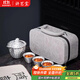 講茗堂輕奢鎏銀旅行茶具茶壺主人杯個(gè)人專(zhuān)用功夫茶具999銀建盞品茗杯銀 蓋碗旅行包