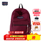 JANSPORT杰斯伯雙肩包女男復刻暮光學(xué)生電腦包旅行背包書(shū)包 4QVA04S深紫酒紅-側袋+隔層