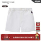 Teenie Weenie Kids小熊童裝25年新款男寶寶學(xué)院簡(jiǎn)約百搭直筒短褲 象牙白 110cm