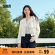 森馬外套女短款墊肩流蘇優(yōu)雅春秋小香風(fēng)修身粗花呢109524108010