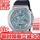 卡西歐（CASIO） G-SHOCK系列運動(dòng)八角農家橡樹(shù)金屬殼時(shí)尚潮流防水手表男禮物 青釉藍太陽(yáng)能GBM-2100A-1A2