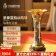 中外琺瑯美術(shù)館福運(yùn)連升萬壽連延花瓶景泰藍(lán)桌面擺件禮品生日禮物賀壽教師節(jié)禮物