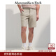 Abercrombie & Fitch【百搭多口袋】男裝25夏季美式百搭通勤寬松西裝短褲128-5037 淺棕色 32 W(180/82A)