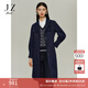 玖姿（JUZUI）商場(chǎng)同款優(yōu)雅大氣切爾西外套風(fēng)衣女秋款JWDQ41206 丈青 S