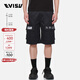 EVISU男士小海鷗工裝風(fēng)短褲男2ESADM2SH201XXCT 黑色 M