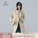 帕什 手工雙面35%駝絨大衣女秋冬中長(cháng)款時(shí)尚百搭毛呢外套 RT-A04 米駝色 M （90-120斤）