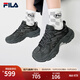 FILA 斐樂(lè )官方女鞋運動(dòng)鞋摩登老爹鞋秋款戶(hù)外風(fēng)蕨草鞋時(shí)尚百搭休閑鞋 陰影灰/黑-DB 38
