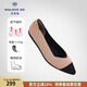 MALOVE MZ王妃鞋春夏舒適小香風(fēng)淺口尖頭平底鞋單鞋女工作鞋 深杏香風(fēng) 37