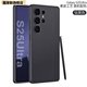 圖摩斯適用三星S25Ultra手機殼新款高端素皮s25質(zhì)感磨砂防指紋超薄外殼s25+鏡頭全包防摔商務(wù)輕奢保護套 鈦黑色 三星 S25 Ultra