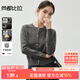 尚都比拉抗起球開(kāi)衫毛衣女秋冬高級感保暖慵懶風(fēng)針織衫小個(gè)子 黛灰色 L 