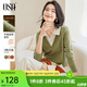 歐莎（OSA）知性假兩件Polo領(lǐng)針織衫女疊穿內搭毛衣上衣高智感穿搭2025秋新款 綠色 L